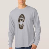 Hiking Boot Mud Print Premium T-Shirt (Vorderseite)