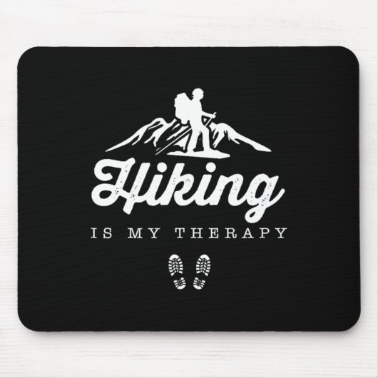 Hiking By Design Tee Company Uni-adults Hiking Is Mousepad (Vorne)