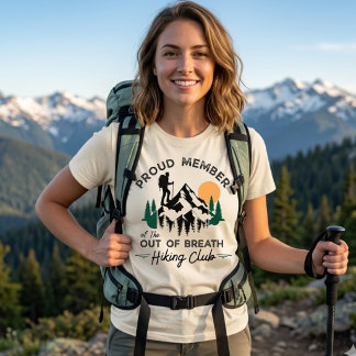 Hiking Club Funny Nature Lover Travel Tri-Blend Shirt