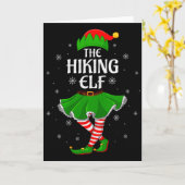 Hiking Elf Christmas Family Girls Women Elf Squad  Karte (Gelbe Blume)