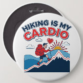 Hiking Is My Cardio Button (Vorne & Hinten)
