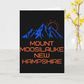 Hiking Mount Moosilauke New Hampshire Mountain Cli Karte (Gelbe Blume)