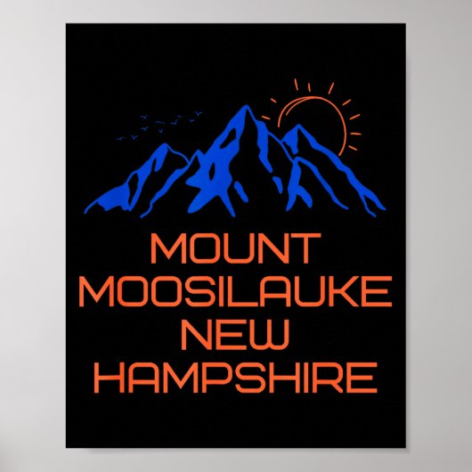 Hiking Mount Moosilauke New Hampshire Mountain Cli Poster (Vorne)
