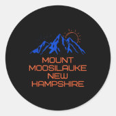 Hiking Mount Moosilauke New Hampshire Mountain Cli Runder Aufkleber (Vorderseite)