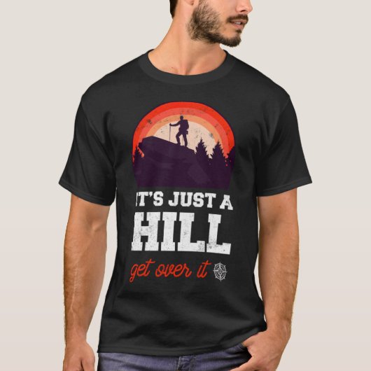 Hiking Mountain black tshirt  (Vorderseite)