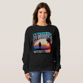 Hiking nature s therapy sunset hiking sweatshirt (Vorne ganz)