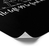 Hiking Santa Claus Christmas Matching Costume  Poster (Ecke)