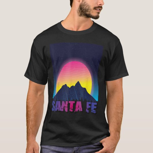 Hiking Santa Fe Mountains New Mexico Tourist T-Shirt (Vorderseite)