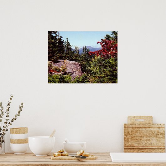 Hiking Scenic White Mountains New Hampshire Poster (Küche)