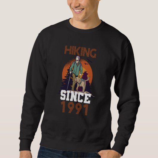 Hiking since 1991 sweatshirt (Vorderseite)