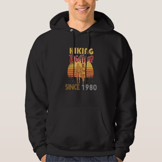 Hiking together since 1980 hoodie (Vorderseite)