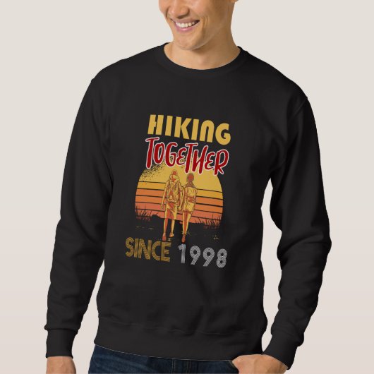 Hiking together since 1998 sweatshirt (Vorderseite)