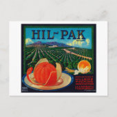 Hil Pak Orange LabelLindsay, CA Postkarte (Vorderseite)