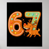Hilarious 67 Christmas Cookies Rudolph Reindeer Jo Poster (Vorne)