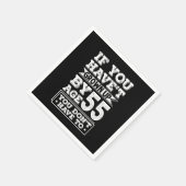 Hilarious Age 55 Grow Up Fun Gag Gift Serviette (Ecke)