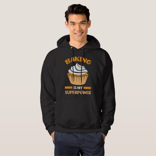 hilarious baking text baker hoodie (Vorne ganz)