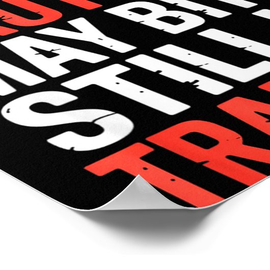 Hilarious Caution Service Human Bite Training Stil Poster (Ecke)