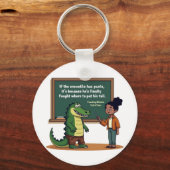 Hilarious Dinosaur Teacher Schlüsselanhänger (Vorderseite)