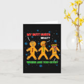 Hilarious Gingerbread Cookie My Butt Hurts Xmas Hu Karte (Gelbe Blume)