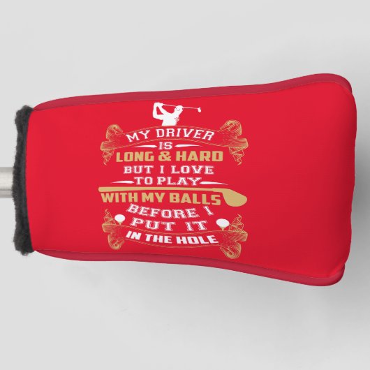 Hilarious Golf Driver Saying Headcover (Vorderseite)