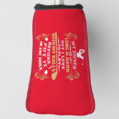 Hilarious Golf Driver Saying Headcover (Rotieren 90)