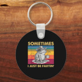 Hilarious I Fartin Sometimes Frog Just Unhinged Schlüsselanhänger (Vorderseite)