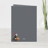 Hilarious Italian Spinone Christmas Karte (Rückseite)