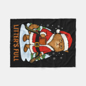 Hilarious Litter’s Full Funny Coffee Cat Lovers Ch Fleecedecke (Vorderseite (Horizontal))