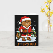 Hilarious Litter’s Full Funny Coffee Cat Lovers Ch Karte (Gelbe Blume)