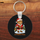 Hilarious Litter’s Full Funny Coffee Cat Lovers Ch Schlüsselanhänger (Vorderseite)