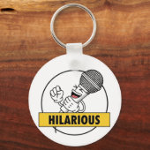  Hilarious Mic Drop Schlüsselanhänger (Rückseite)