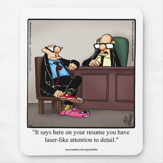 Hilarious Office Humor Mousepad Gift (Vorne)