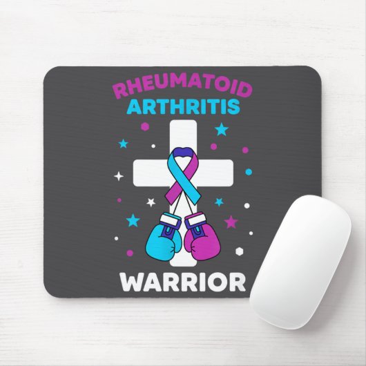 Hilarious Rheumatoid Warrior Arthritis Awareness Mousepad (Mit Mouse)
