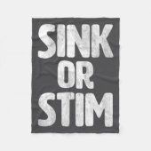 Hilarious Sink Stim Neurodivergent Normalize Autis Fleecedecke (Vorderseite)