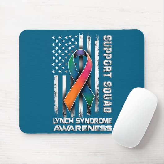 Hilarious Support Lynch Syndrome Squad Awareness Mousepad (Mit Mouse)