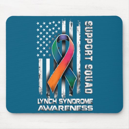 Hilarious Support Lynch Syndrome Squad Awareness Mousepad (Vorne)