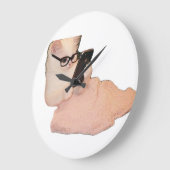 Hilarious Tech-Savvy Cat Decorative Wall Clock Große Wanduhr (Winkel)