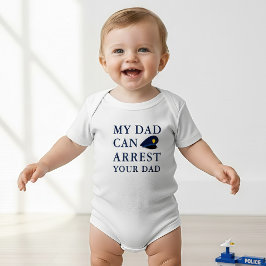 Hilariously Funny Police Officer Baby Joke Baby Strampler
