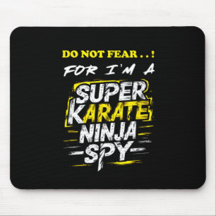 Hilarischer selbstironischer Super-Karate-Ninja-Sp Mousepad