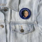 Hilary Clinton für Präsident 2016 Button (Beispiel)