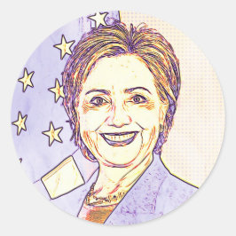 Hilary Clinton Memorabilia Digital Art Stickers