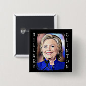 Hilary Clinton Memorabilia - Schaltfläche für digi Button (Vorne & Hinten)