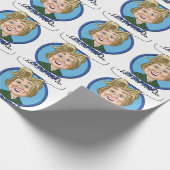 Hilary Clinton Wahl 2016 Geschenkpapier (Ecke)