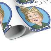 Hilary Clinton Wahl 2016 Geschenkpapier (Rolleneckpunkt)