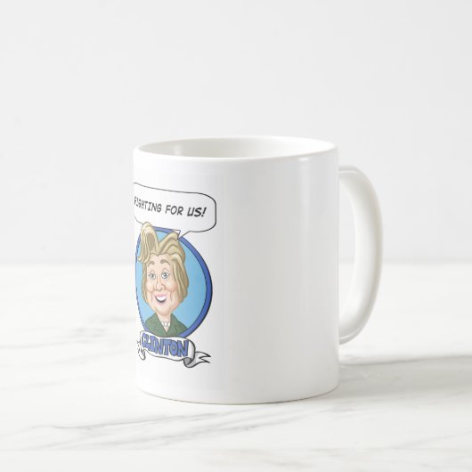 Hilary Clinton Wahl 2016 Kaffeetasse (VorderseiteRechts)