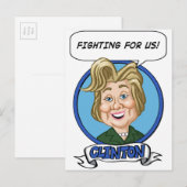 Hilary Clinton Wahl 2016 Postkarte (Vorne/Hinten)