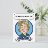 Hilary Clinton Wahl 2016 Postkarte (Stehend Vorderseite)