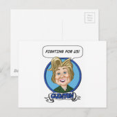 Hilary Clinton Wahl 2016 Postkarte (Vorne/Hinten)