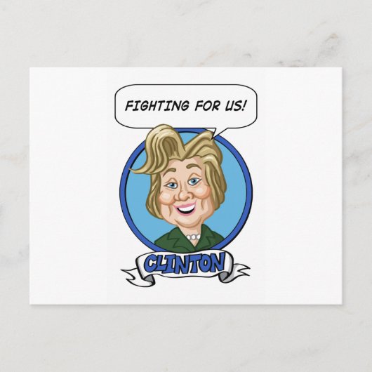 Hilary Clinton Wahl 2016 Postkarte (Vorderseite)