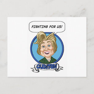 Hilary Clinton Wahl 2016 Postkarte
